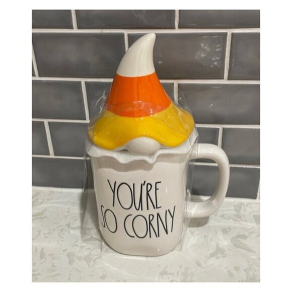 NEW Rae Dunn You’re So Corny With Gnome Topper Mug - Picture 2 of 2